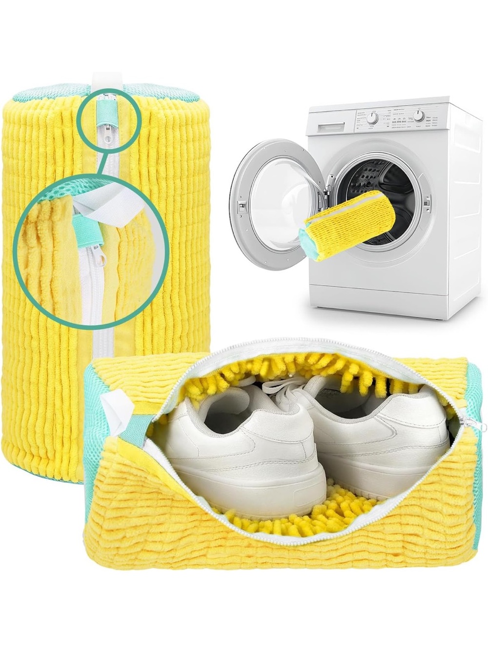 Amazon 2 Piece Shoe Washing Machine Bag Laundry Shoe Bag for Washer Dryer NWT